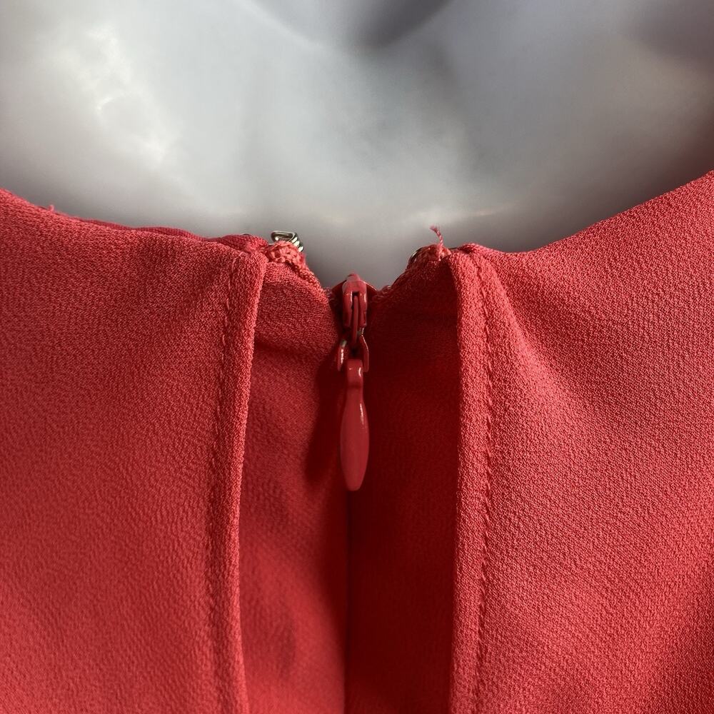 Lauren Ralph Lauren Womens Coral Layered Tunic Dress Size 14 Flowy Summer Beachy - Picture 12 of 13
